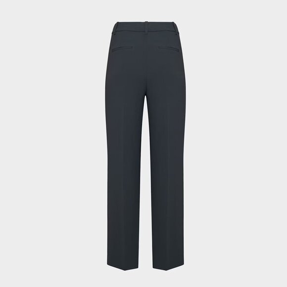 Aritzia The Effortless Pant, High-Waisted Wide Leg Crepe Trousers in Blue, sz 0 - Picture 8 of 16